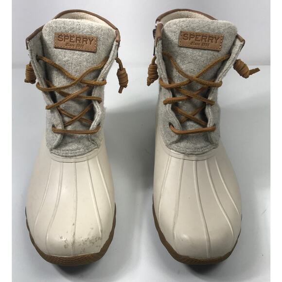 Sperry Women's Saltwater Wool Embossed Thinsulate Duck Boot 9M Waterproof - Picture 1 of 8
